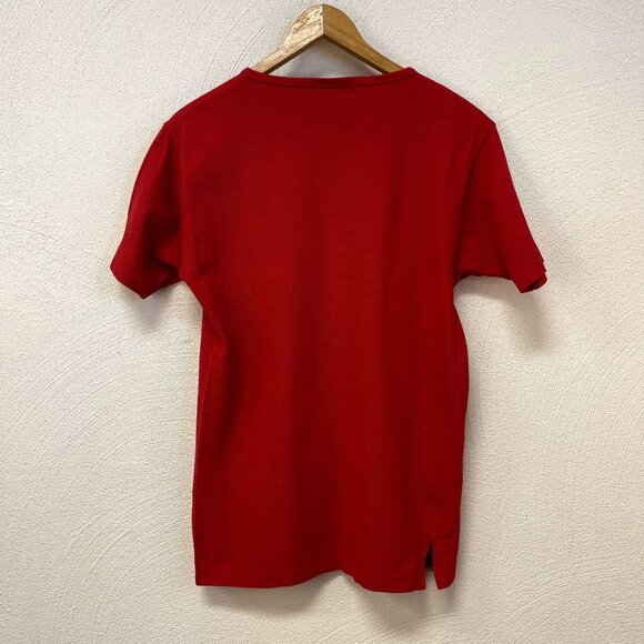 Abercrombie & Fitch Vintage 80's Red Royal Henley Yacht Club sz Small - Picture 3 of 3